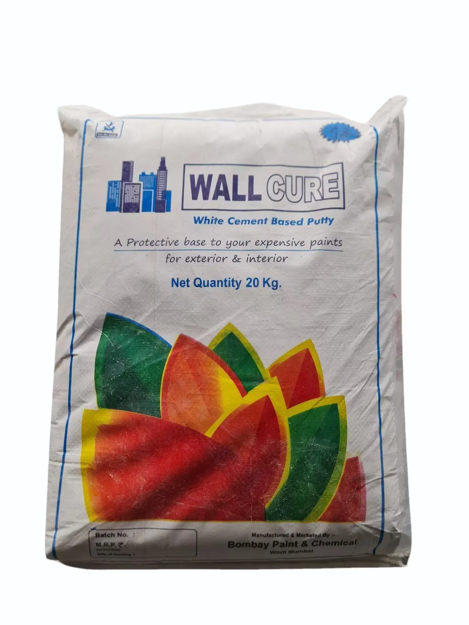 Wall Cure White Cement Based Putty 20kg
