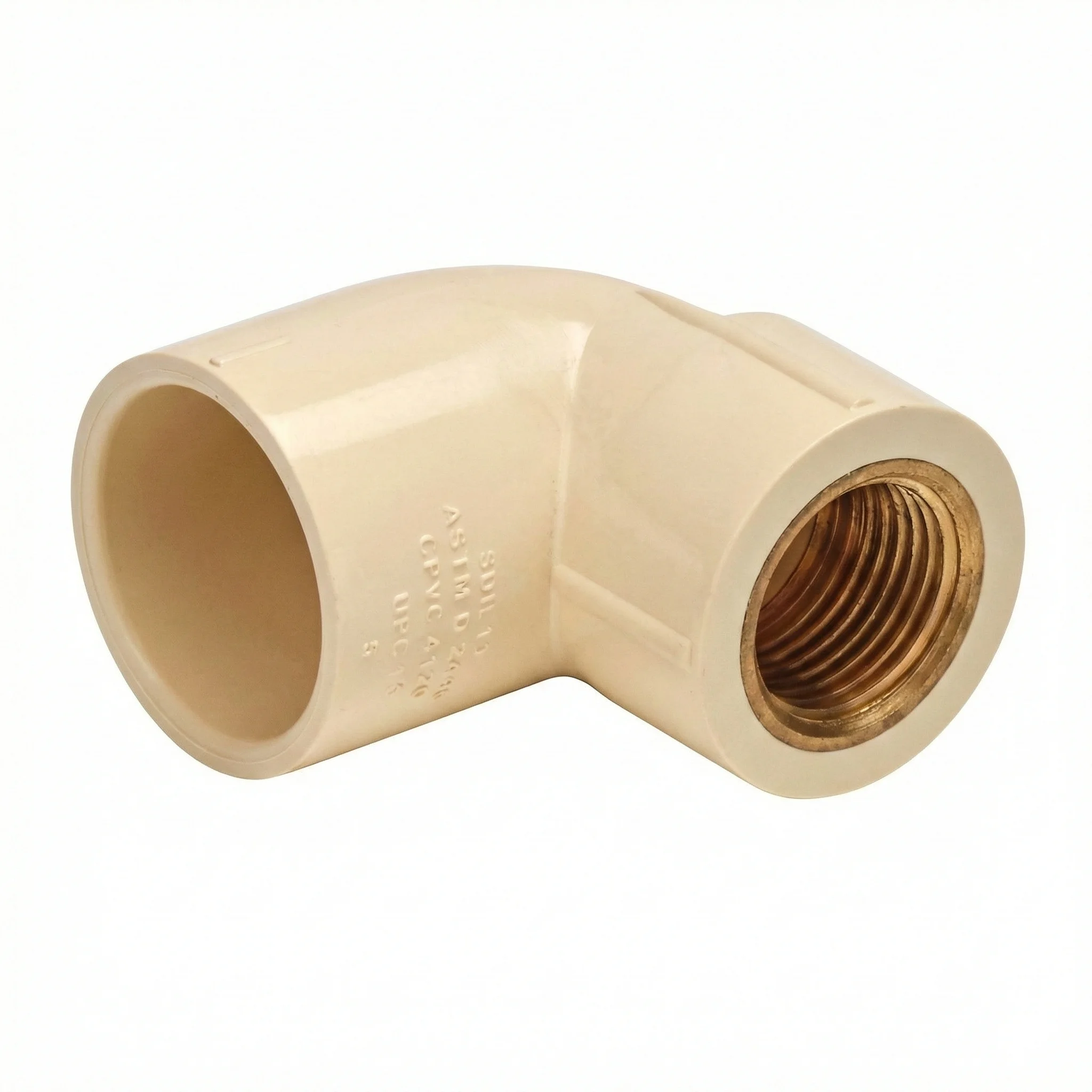 Astral M512110701 CPVC/PVC Brass FPT X SOC Elbow 90° - 1.5 x 1.5cm, 2.0 x 1.5cm, 2.0 x 2.0cm