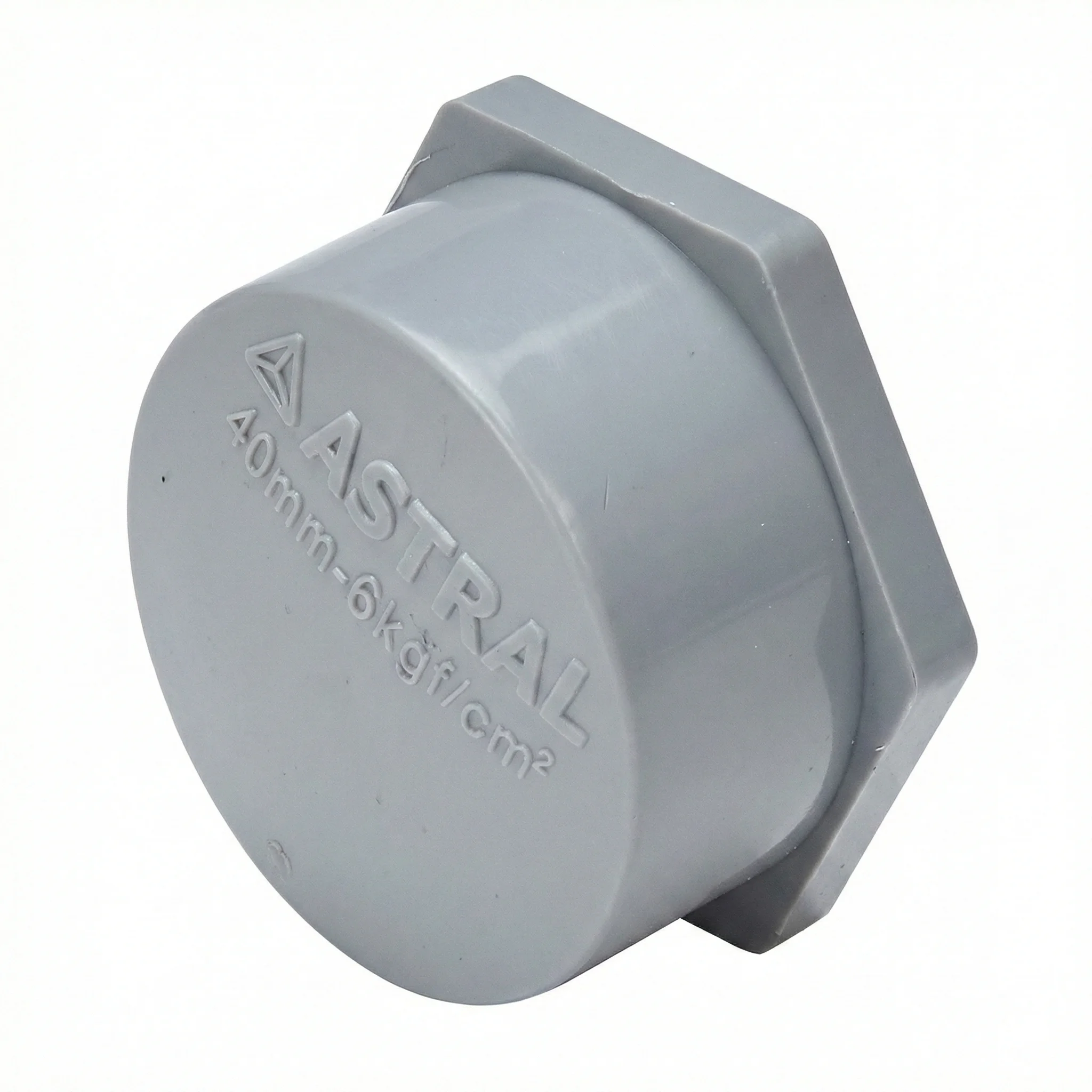 Astral M092064504 CPVC/PVC Threaded END CAP - 4.0x1¼cm, 5.0x1½cm, 6.3x2cm